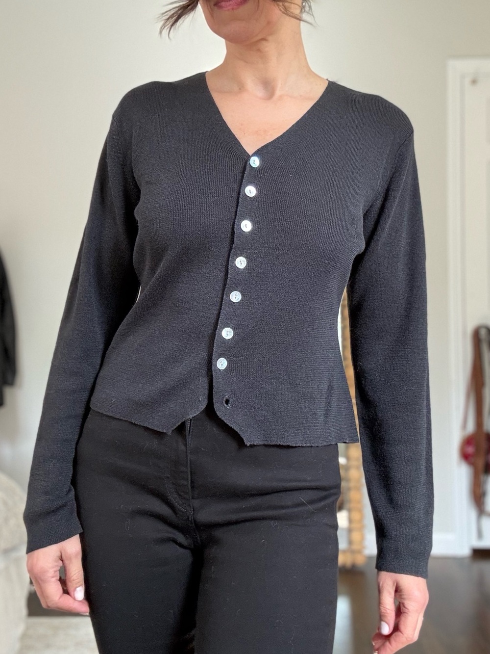 B. Moss Vintage Fine knit Cardigan Top
